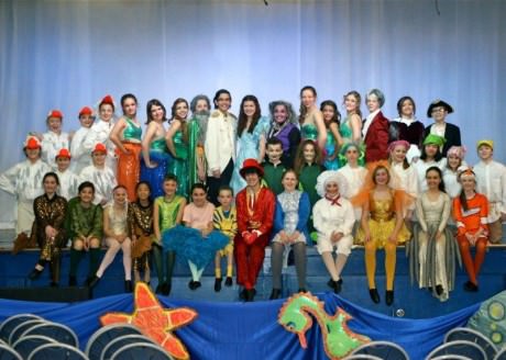The cast of 'The Little Mermaid, JR.' Photo courtesy of Aldersgate Church Community Theater.