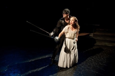 Danny Gavigan (Zorro) and  Stephanie LaVardera (Lolita). Photo by Andrew Propp.