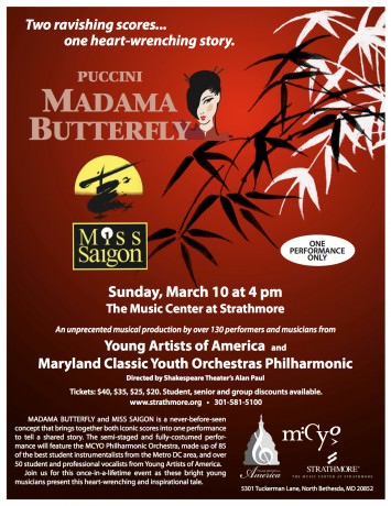 FLYER - Madama Butterfly-Miss Saigon FLIER for March 10, 2013