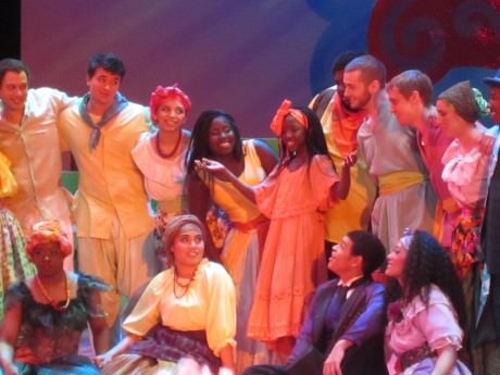 The cast of 'Once on This Island.' Photo courtesy of Montgomery College. 