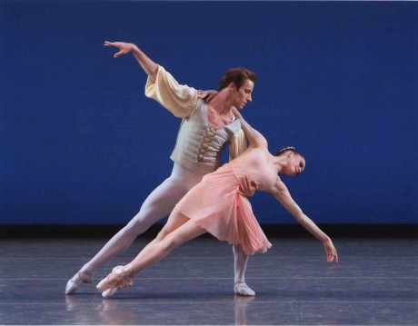  Megan Fairchild and Andrew Veyette in George Balanchine's 'Allegro Brillante.' Photo by Paul Kolnik.