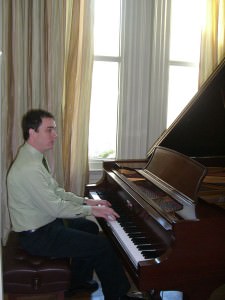 Kevin at the piano.