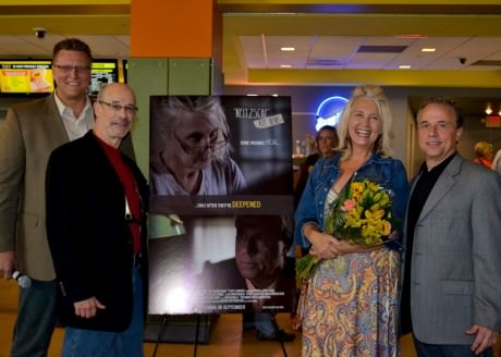 L to R: Producer/Director Matt Starr,Playwright Roy Berkowitz, Gail Griffith (Cheryl, and Bruce Jacklin (Paul).  Producer/Director Matt Starr, Roy Berkowitz, Gail Griffith and Bruce Jacklin at Gateway Film Center.