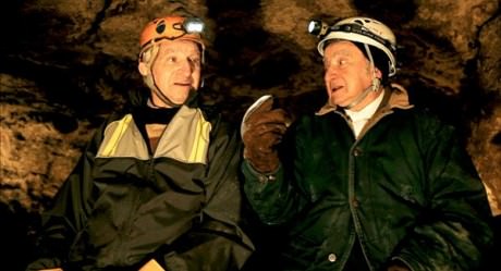 Sam Stermer and Saul Stermer inside Verteba Cave in 'No Place on Earth,' a Magnolia Pictures release. Photo courtesy of Magnolia Pictures.