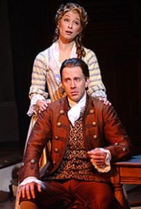 Lewis Cleale and Ann Kanengeiser in '1776 ' at Ford's Theatre. Photo by Stan Barouh.