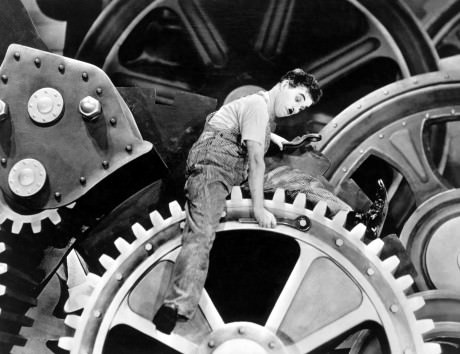 Charlie Chaplin in 'Modern Times.' 