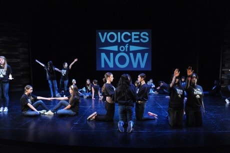 Students perform in the 2012 Voices of Now Festival at Arena Stage at the Mead Center for American Theater May 9-12, 2012. Photo by Stan Barouh.