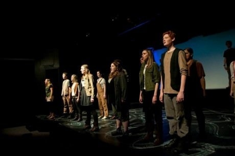 The cast of 'Songs for a New World.' Photo courtesy of Drama Learning Center.