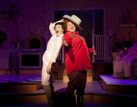 Jenny Lee Stern (Patsy Cline) and Robin Baxter  (Louise Seger). Photo by Nancy Anderson Cordell.