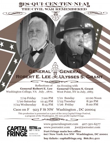 Poster - Civil War Generals - DC fringe - full sheet