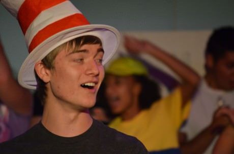 The Cat In the Hat (Noah Wright). Photo courtesy of Laurel Mill Playhouse.