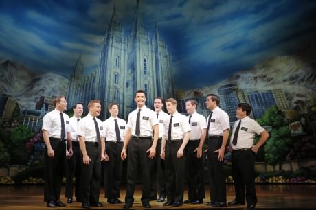 The Book of Mormon First National Tour Company. Photo by Joan Marcus.