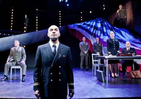 Maboud Ebrahimzadeh and the cast of 'A Few Good Men' in the background. Photo by C. Stanley Photography.