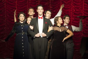 Matthew Patrick Quinn as The Head Waiter (Center). Photo by Nancy Anderson Cordell.