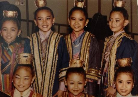 Photo 3: Liza Paredes (bottom right) as a child in 1984 'The King and I.' 