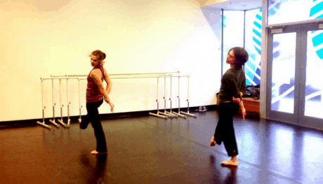 Andrea Burkholder learning Katie Harris-Banks's role in 'She Left Alone' (part one).