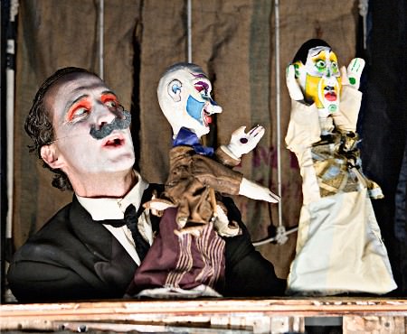 Blair Thomas and his puppet friends in 'Hard Headed Heart.' Photo by Kipling Swehla.