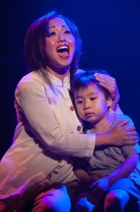 Diana Huey (Kim) and Joel Chen (Tam). Photo by Christopher Mueller.