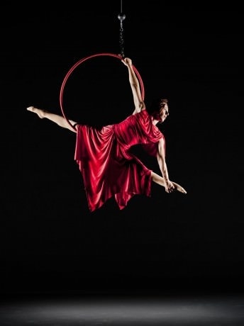 Aloysia Gavre (Aerial Hoop). Photo courtesy of The Kennedy Center.