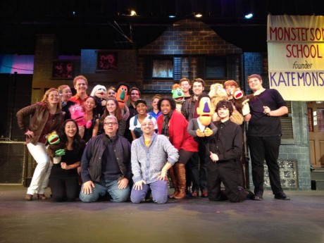 The cast of 'Avenue Q School Edition.' Photo by Laura Marshall.