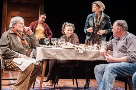 Ted van Griethuysen, Elizabeth Pierotti, Sarah Marshall, Kimberly  Schraf, and Rick Foucheux in That Hopey Changey Thing. Photo by Teddy Wolff.