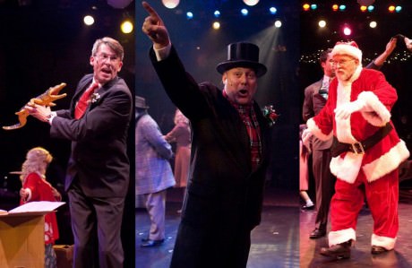  (l to r) Mr. Shellhammer (Darren McDonnell) Mr. R.H. Macy (Lawrence B. Munsey) and Santa Claus (Robert Biederman). Photo by Kirstine Christiansen. 