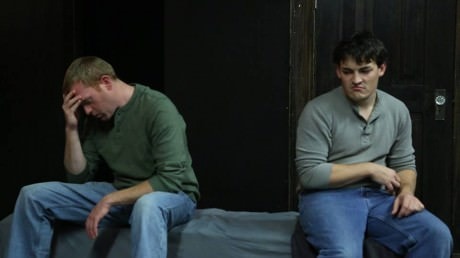Chad W. Fornwalt (Katurian) and Chris Daileader (Michal). Photo by Harvey Levine.