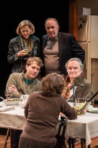 Kimberly Schraf, Rick Foucheux, Jeremy Webb, Ted van Griethuysen, and Sarah Marshall in 'That Hopey Changey Thing.' Photo by Teddy Wolff.
