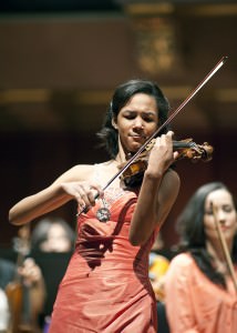 Adé Williams, violin, 2012 first place junior Laureate. Photo by  Glenn Triest.