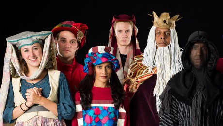 The cast of 'The Summoning of Everyman.' Photo courtesy of The Edge of the Universe Players 2.