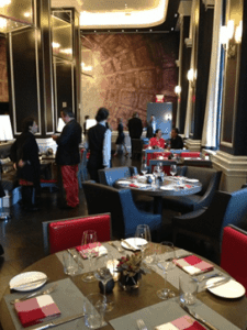 The dining room at the recently renovated J&G Steakhouse in the W Hotel.