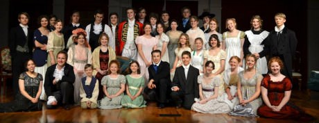 The cast of 'Pride and Prejudice.' Photo courtesy of Castaways Repertory Theatre.
