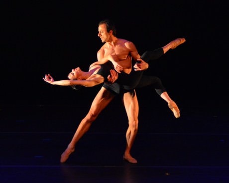Luz San Miguel and Davit Hovhannisyan in 'Berceuse., choreographed by Diane Coburn Bruning.  Photo by Paul Wegner.