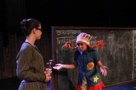Pippi Longstocking (Bella Lanoue-Chapman) creates trouble in school.​Photo by Rebecca 