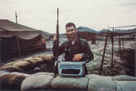 David Kleinberg as a combat correspondent in Vietnam, 1966. 