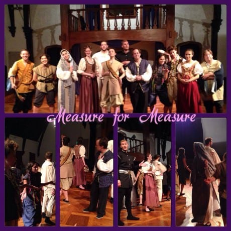 The cast of 'Measure for Measure': Jamie Horrell, Chelsea Blackwell, Lee Conderacci, Erin Wagner, Shaina Higgins, Joel Ottenheimer, Valerie Sedai, Alex Smith, Ben Fisler, Barbara Madison Hauck, Alanna Pasquale and Christopher Ryde. Photo courtesy of The Baltimore Shakespeare Factory.