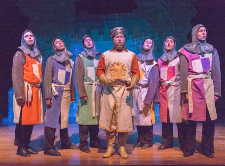 James Hotsko Jr. as King Arthur with the Knights of the Round Table. Photo by Keith Waters for KX Photography.