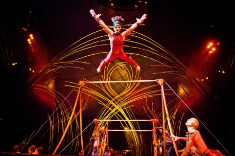 Uneven Bars. Photo courtesy of Cirque du Soleil.
