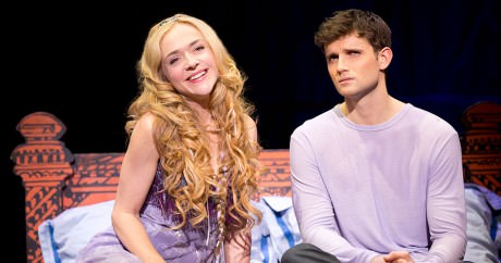 Rachel Bay Jones (Catherine) and Kyle Dean Massey (Pippin). Photo by Joan Marcus. 