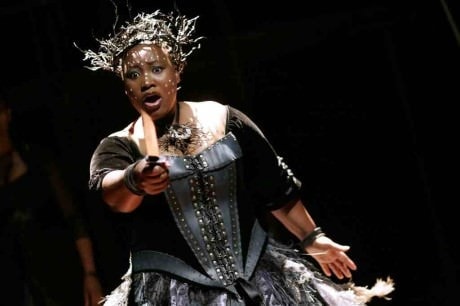 Paulilne Malefane (Queen of the Night) in 'The Magic Flute - Impempe Yomlingo.' Photo courtesy of Shakespeare Theatre Company.