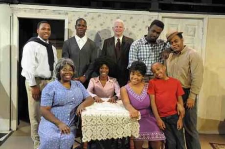The cast of 'A Raisin in the Sun.' Photo courtesy of Compass Rose Theater. 