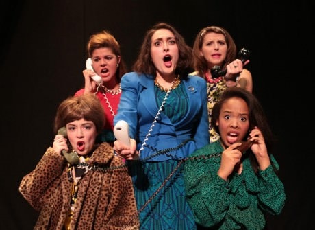 The women of ‘Women on the Verge of a Nervous Breakdown.’ From left to right: Linda Bard, Kendra McNulty, Izzy Smelkinson, Kendall Helblig, and  Nia Calloway.' Photo by Murugi Thande.