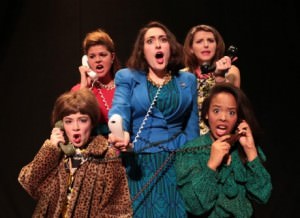 The women of ‘Women on the Verge of a Nervous Breakdown.’ From left to right: Linda Bard, Kendra McNulty, Izzy Smelkinson, Kendall Helblig, and Nia Calloway.’ Photo by Murugi Thande.