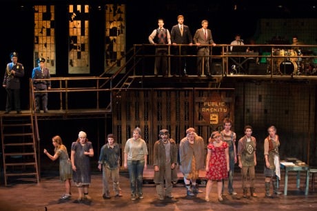 The cast of 'Urinetown the Musical.' Photo by William Atkins, Senior University Photographer.