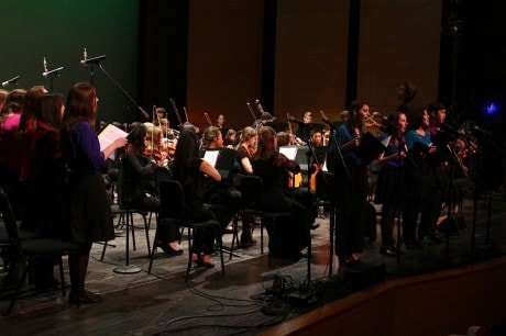 The YAA Youth Orchestra and Vocal Ensemble performing 'The Secret Garden in Concert.' Photo by Richard Udell.