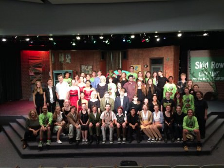 The 'Little Shop of Horrors' 'team.' Photo courtesy of West Potomac High School.