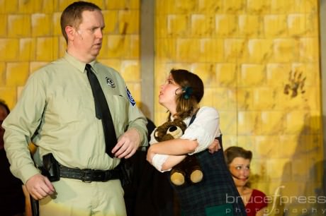 Officer Lockstock (Ryan Geiger) and Little Sally (Katie Dickson), Photo by Bruce F. Press Photography.