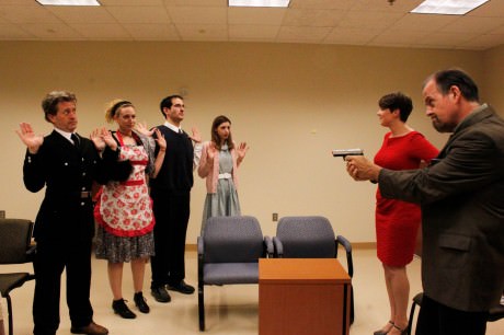 The cast of 'The Murder Room.' Photo. Photo courtesy og Bowie Community Theatre.