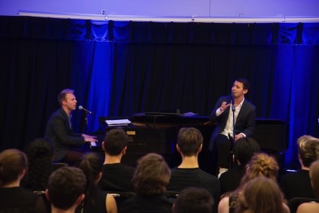 Pasek and Paul in  concert at Act Two @ Levine after the Master Class. Photo courtesy of CYM Media & Entertainment