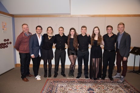 Master Class Singers with Pasek and Paul. Photo courtesy of CYM Media & Entertainment.